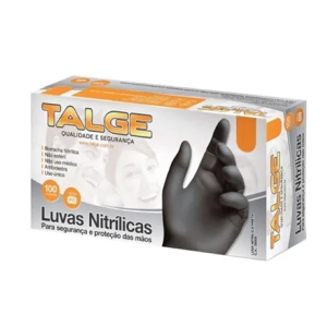 LUVA NITRÍLICA SEM PÓ - 100 UNIDADES