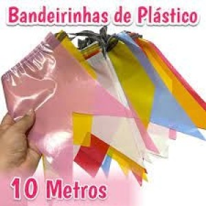 BANDEIRINHA PLASTICA 10 METROS COLORS